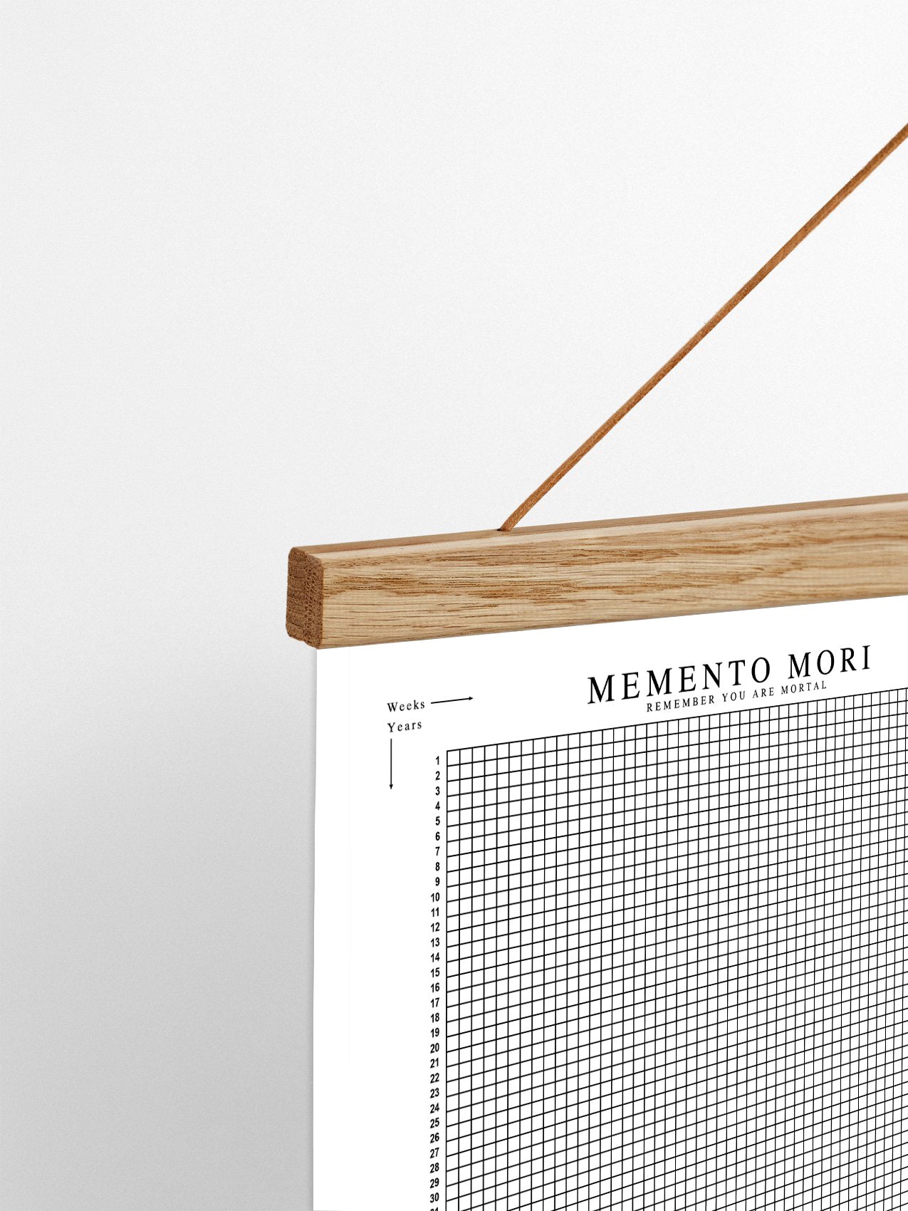 Memento Mori Life Poster framed Calendar