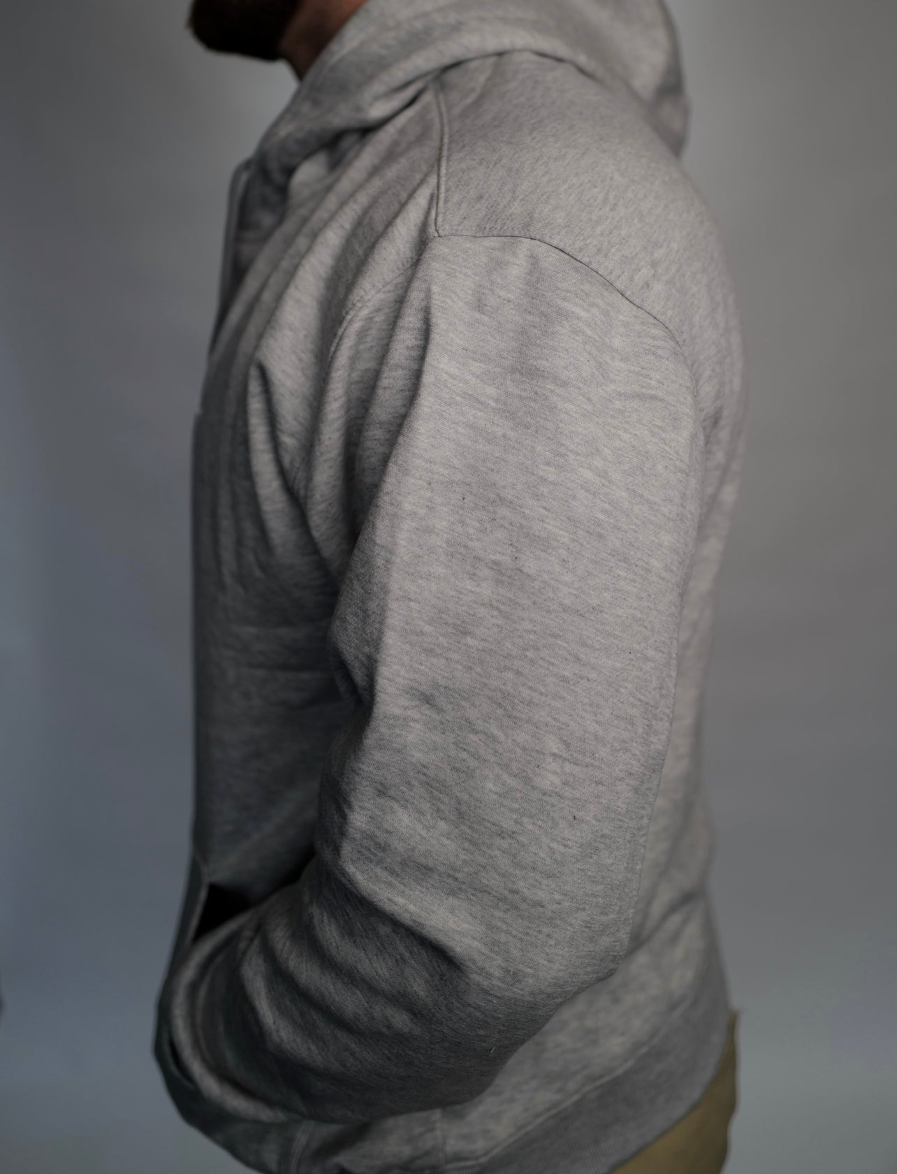 Inspire Change Classic Embroided Heavy Hoodie Grey