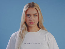 Load image into Gallery viewer, Mulligan Brothers &quot;Inspire Change&quot; Official T Shirt (White)

