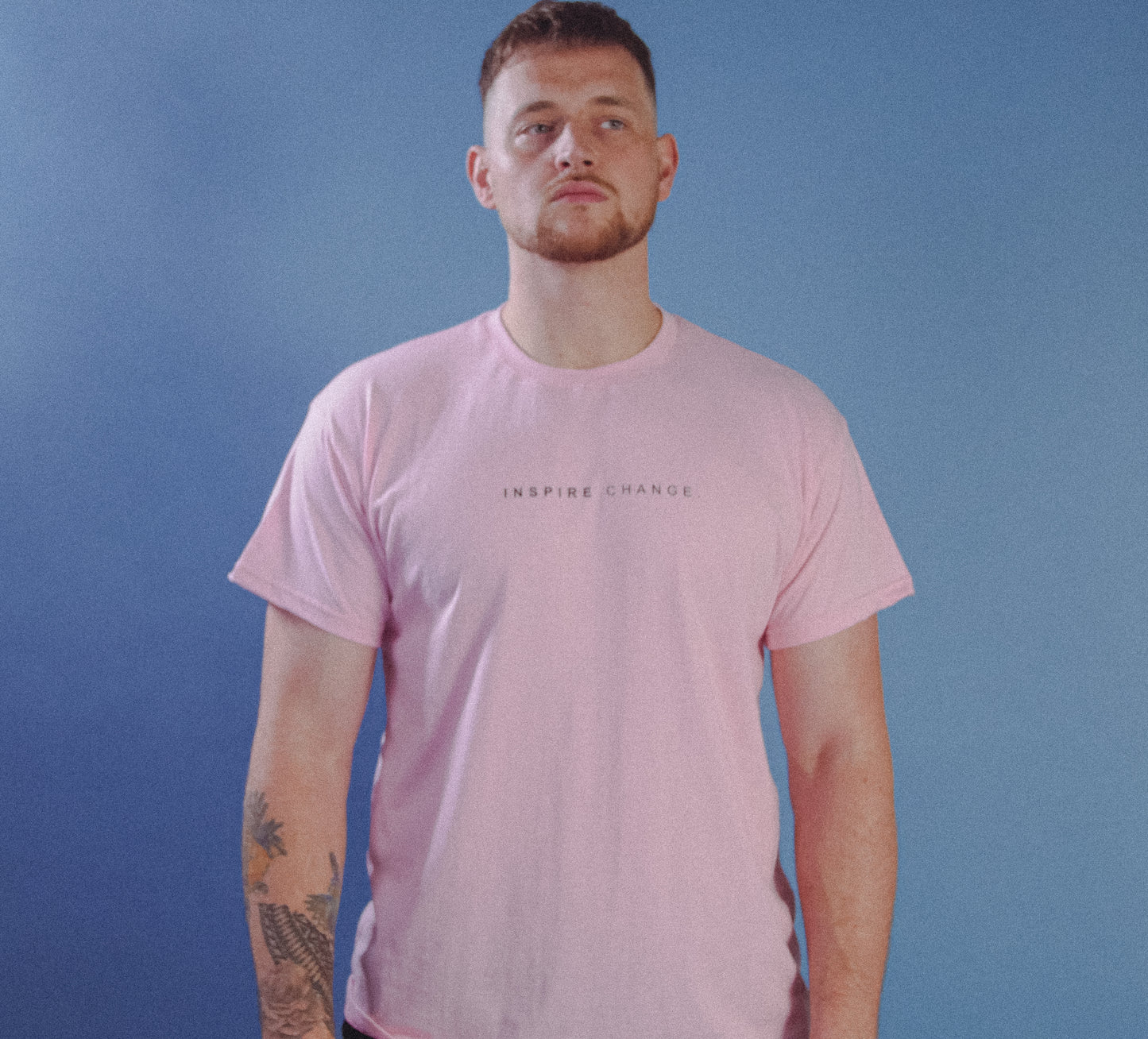 Mulligan Brothers "Inspire Change"  (fitted) Official T Shirt (Pink)