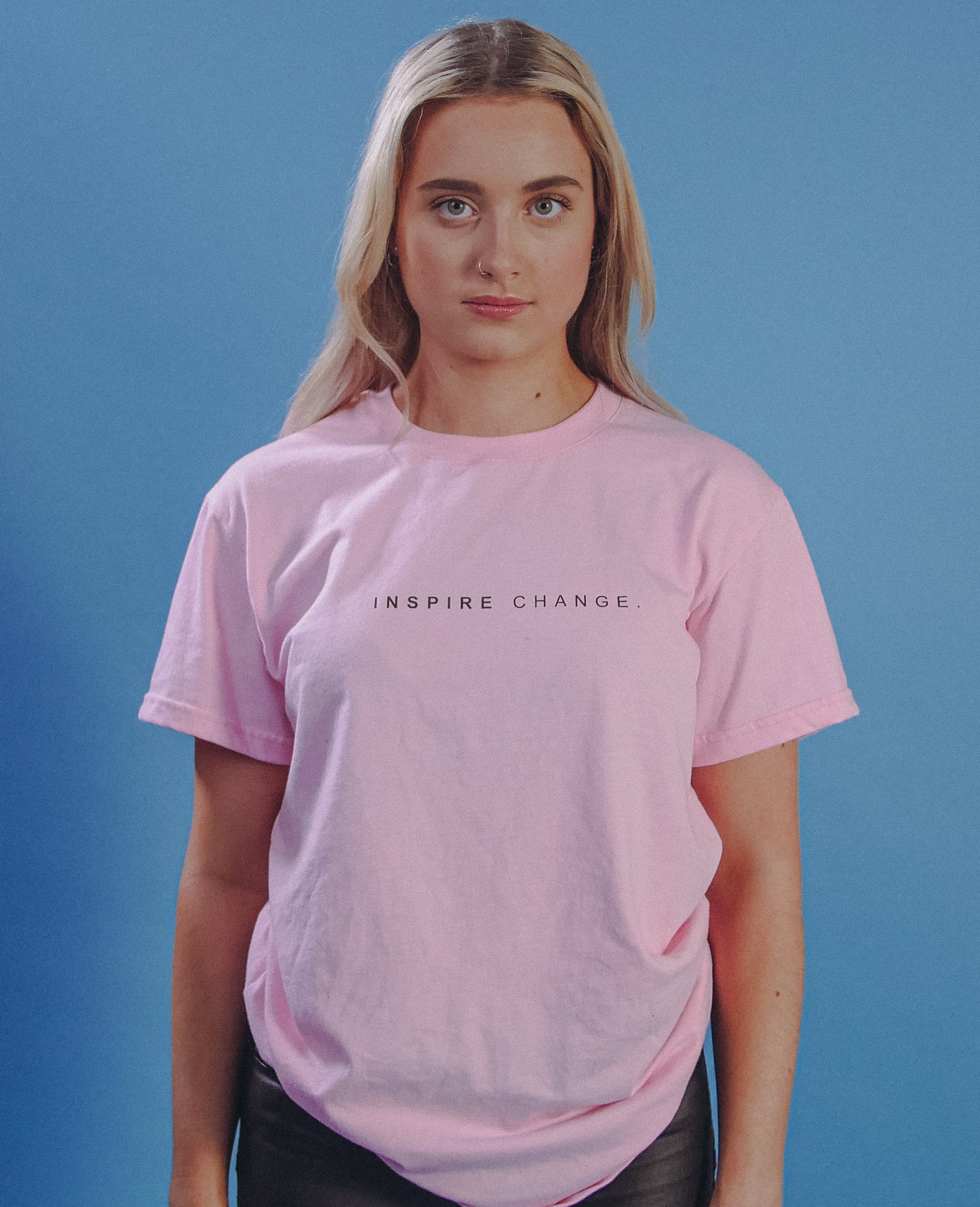 Mulligan Brothers "Inspire Change"  (fitted) Official T Shirt (Pink)