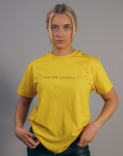 Load image into Gallery viewer, Mulligan Brothers &quot;Inspire Change&quot; Official T Shirt (Yellow)
