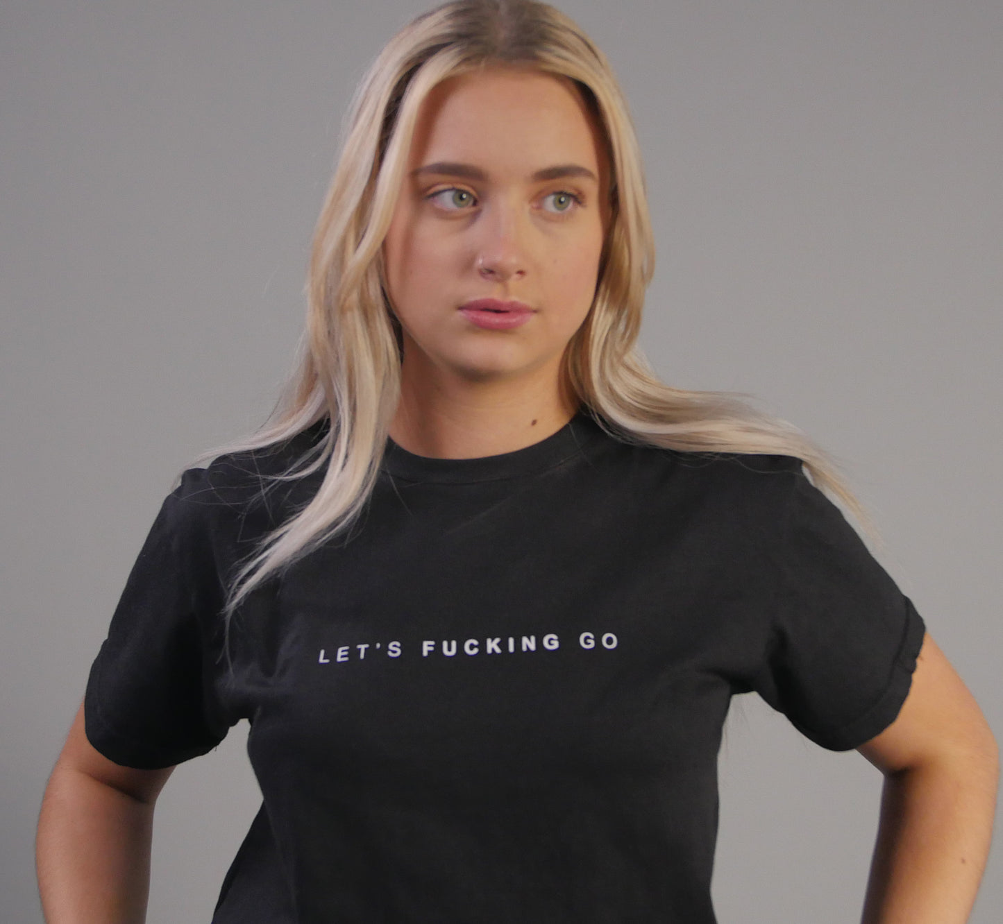 "Let's F*cking Go" Mulligan Brothers (fitted) T Shirt ( LFG ) Black