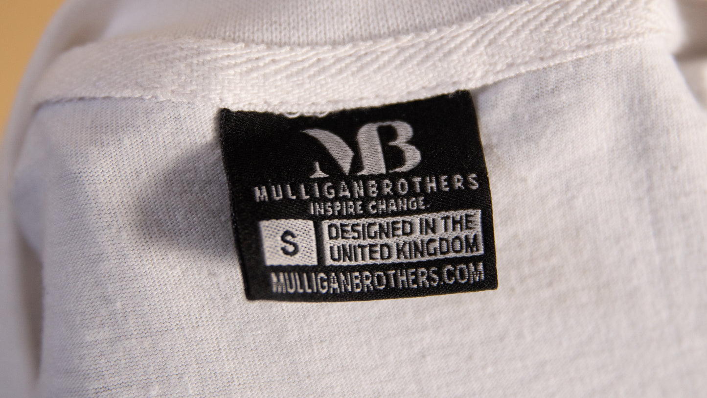 Mulligan Brothers "Inspire Change" Official T Shirt (White)