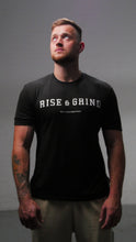 Load image into Gallery viewer, “Rise and Grind” Mulligan Brothers Motivational Gym ) fitted T-shirt Official
