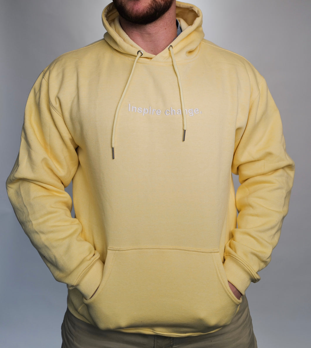 Cream Inspire Change Hoodie by Mulligan Brothers