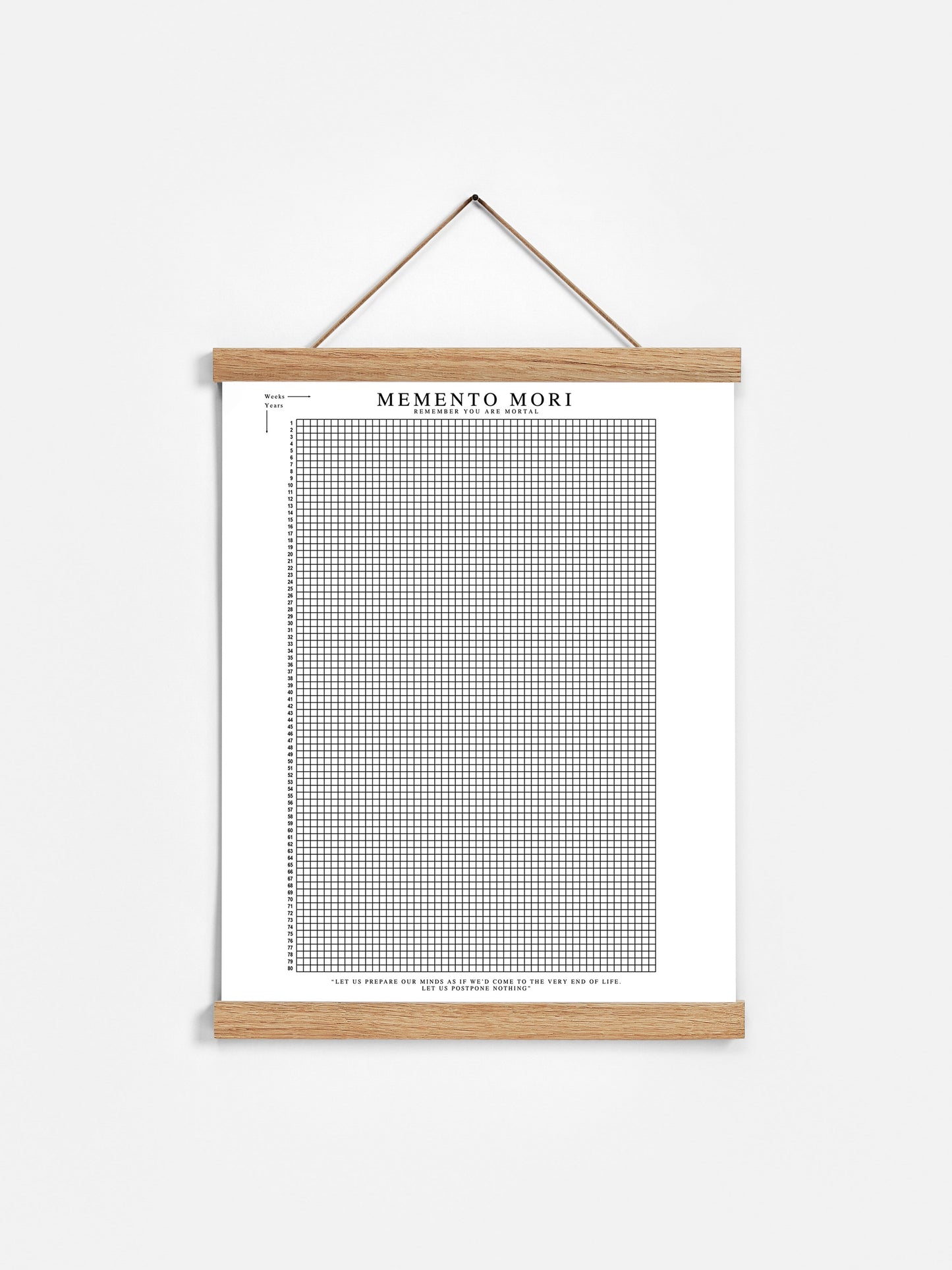 Memento Mori Life Poster framed Calendar