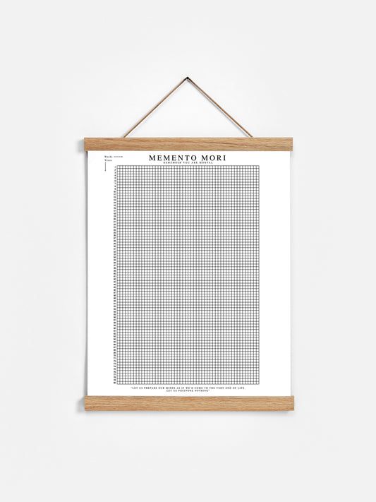 Memento Mori Life Poster framed Calendar